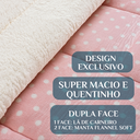 Ver imagem 3 de Edredom Casal Queen Size Romance Dupla Face Super Luxuoso:rose