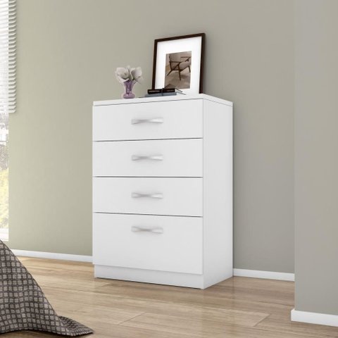 Cômoda 4 Gavetas Astral Branco Demobile