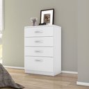 Ver imagem 1 de Cômoda 4 Gavetas Astral Branco Demobile