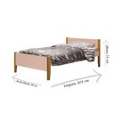 Ver imagem 4 de Cama Solteiro com Auxiliar Simba Rosa Acetinado com Pés Madeira – Reller