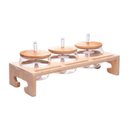 Ver imagem 1 de Conjunto 3 Porta Temperos de Vidro e Bambu 230 Ml Wolff
