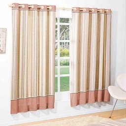 Cortina Skyline 2m x 1,70m para Varão Simples Telha - Valle Enxovais - 1 Cortina Skyline 2m x 1,70m para Varão Simples Telha - Valle Enxovais - 1