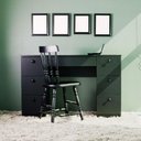 Ver imagem 3 de Mesa de Escritório Ditália 7 Gavetas com Cadeira Pe-100 Cor:preto