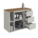 Ver imagem 3 de Armário de Banheiro Belagavi 1 Porta 3 Gavetas Arenas - Art In Móveis