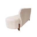Ver imagem 4 de Sofá 3 Lugares Orgânico Curvo Tókio 180cm Suede Marfim