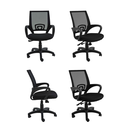 Ver imagem 4 de Cadeira Office Santiago Cinza e Preta - Rivatti