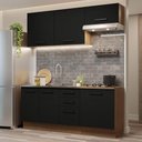 Ver imagem 1 de Cozinha Completa 180003 Com Armário E Balcão Rustic/Preto
