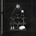 Ver imagem 2 de Porta Produtos para Banheiro 2 Divisórias Prata