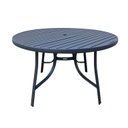 Ver imagem 1 de Mesa Redonda Ripada em Alumínio Porto Rico Preto/16007P