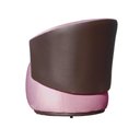 Ver imagem 6 de Kit 2 Poltronas Organica Beatriz Veludo Rosa Chiclete C/ Composê Corano Marrom - Lm Decor