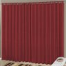 Cortina para Varão Simples 3,00m x 2,60m Vermelho - Vilela Enxovais - 1