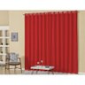 Cortina para Varão Duplo Boticari 3,00m x 2,60m Vermelho - Vilela Enxovais - 2