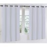 Cortina para Varão Simples Corta Luz 2,80m x 2,80m Branco - Vilela Enxovais - 1