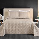 Ver imagem 1 de Cobre Leito King Florency Micropercal 200 fios 3 pçs Cáqui