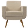 Kit 2 Poltronas Decorativas Cristal Suede Bege - Kasa Sofá - 3