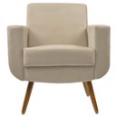 Ver imagem 3 de Kit 2 Poltronas Decorativas Cristal Suede Bege - Kasa Sofá