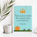 Ver imagem 2 de Quadro Está na Hora Talvez de Começar Uma Nova história 33x24cm - com Vidro:madeira Preta