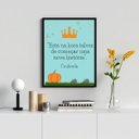 Ver imagem 1 de Quadro Está na Hora Talvez de Começar Uma Nova história 33x24cm - com Vidro:madeira Preta