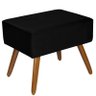 Puff Decorativo Dubai Suede Preto - 1