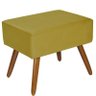 Puff Decorativo Dubai Suede Amarelo - 1