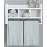 Nicho Porta Toalha Toalheiro Mdf Organizador para Banheiro Cor:branco - 1