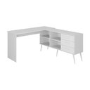 Ver imagem 7 de Mesa Gamer em L para Computador com 3 Gavetas Nexus Multimóveis Mp6048 Branco