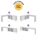 Ver imagem 6 de Mesa Gamer em L para Computador com 3 Gavetas Nexus Multimóveis Mp6048 Branco
