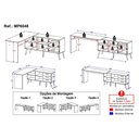 Ver imagem 4 de Mesa Gamer em L para Computador com 3 Gavetas Nexus Multimóveis Mp6048 Branco