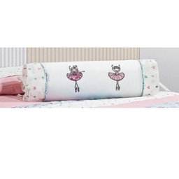 Kit Colcha Solteiro 04 Peças Percal 200 Fios Bailarina Rosa - Bernadete Casa - 4