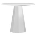 Ver imagem 1 de Mesa de Jantar 100x100 Cm Isis com Vidro Off White – New Ceval