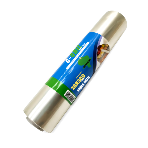 Rolo Filme 28 cm X 300 Metros g-Util Guarufilme p/ Alimentos