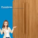 Ver imagem 5 de Guarda Roupa Casal 8 Portas 4 Gavetas Master New c/ Pés Cinamomo/Areia
