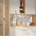 Ver imagem 6 de Cozinha Completa 6 Peças com Espaço para Micro-ondas e Tampo 340cm Aura Luciane Móveis