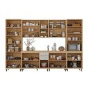 Ver imagem 4 de Cozinha Completa 6 Peças com Espaço para Micro-ondas e Tampo 340cm Aura Luciane Móveis