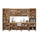 Ver imagem 7 de Cozinha Completa 100% MDF 6 Peças com Espaço para Micro-ondas e Tampo 340cm Aura Luciane Móveis