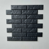 Kit Revestimento Placa 3D Modelo Tijolinho Preto caixa 12 Unid - 3 M² - 3