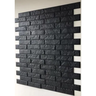 Kit Revestimento Placa 3D Modelo Tijolinho Preto caixa 12 Unid - 3 M² - 5