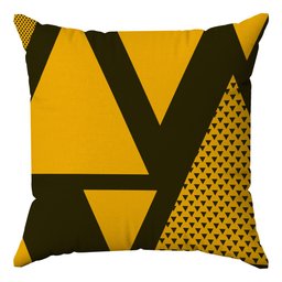 Kit Capas Almofadas Decorativas Gratidão Fé 45x45 - ID Decor 12 Amarelo Gema - 3