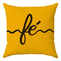Kit Capas Almofadas Decorativas Gratidão Fé 45x45 - ID Decor 12 Amarelo Gema - 5