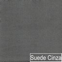 Ver imagem 7 de Kit Divã Luna 160cm Lado Direito e 01 Poltrona Base de Ferro Preto Suede Cinza