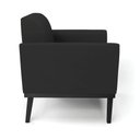 Ver imagem 4 de Kit 2 Poltronas Base de Madeira Fixa Preto Marisa Veludo D03 - D’Rossi