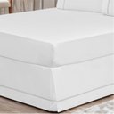 Ver imagem 2 de Saia para Cama Box Casal Queen 01 Peça Branco - Bordados Ricardo