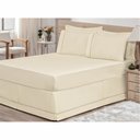 Ver imagem 1 de Saia para Cama Box Casal Queen 01 Peça Palha - Bordados Ricardo