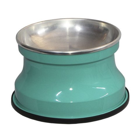 Comedouro Alto Gatos Alumínio Gastrobel - Verde Aniz