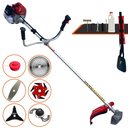 Ver imagem 1 de Roçadeira Robusta À Gasolina Kawashima Bcj620l 62cc 2t C/ Kit 4 Lâminas de Corte e Trimmer