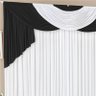 Cortina Amilca para Varão Duplo 3,00M x 2,60M 01 Peça - Preto/Branco - 2