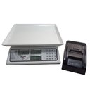 Ver imagem 2 de Balança Computadora Ramuza 15kg/5g Bivolt Cristal Branca Impressora Térmica