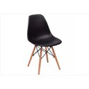 Ver imagem 2 de Kit 2 Cadeiras Eiffel Charles Eames em Abs Preta com Base de Madeira Dsw