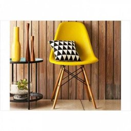 Cadeira Eiffel Charles Eames em Abs com Base de Madeira Dsw - 2
