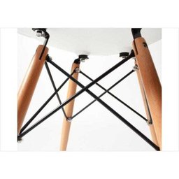 Cadeira Eiffel Charles Eames em Abs com Base de Madeira Dsw - 4